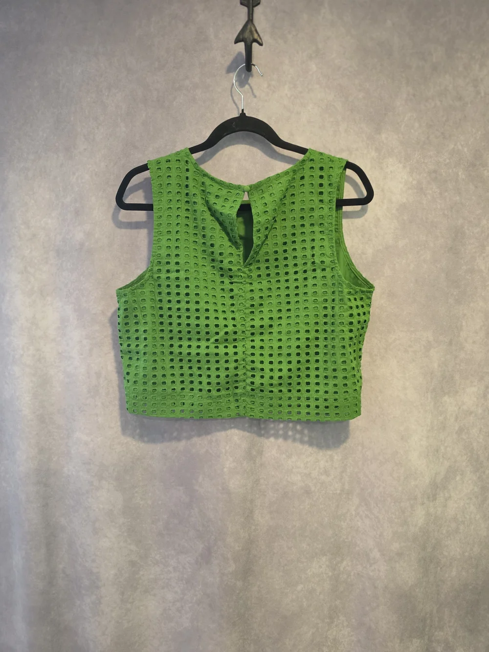 kate spade Bright Green Eyelet Crop Top